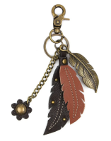 Feather - Metal Charming Keychain