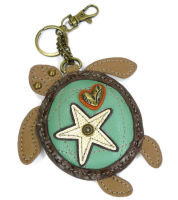 Sea Turtle Key Fob Coin Purse by Chala